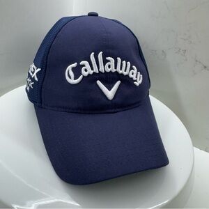 Callaway X Hot Odyssey HEX Black Tour Navy Adjustable Cap Hat OSFM
